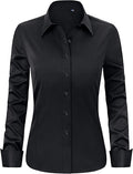 Women's long sleeve button down with embroidery