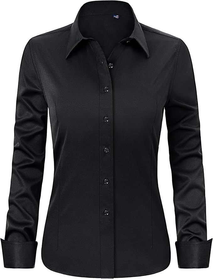 Women's long sleeve button down with embroidery