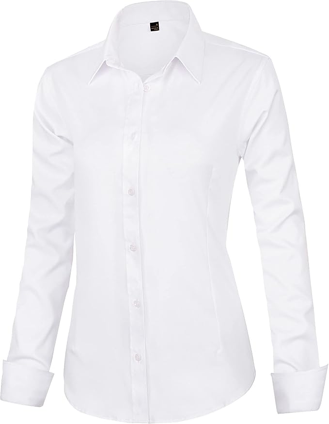 Women's long sleeve button down with embroidery