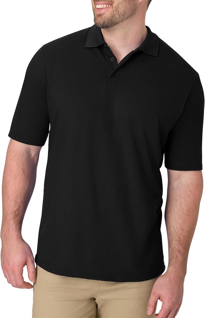 Men's Polo Short Sleeve Shirt w/pocket embroidery