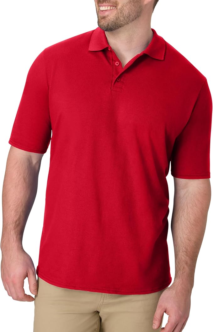 Men's Polo Short Sleeve Shirt w/pocket embroidery