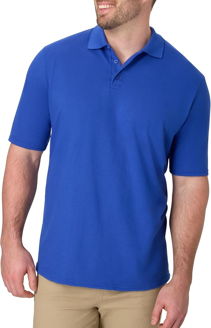 Men's Polo Short Sleeve Shirt w/pocket embroidery